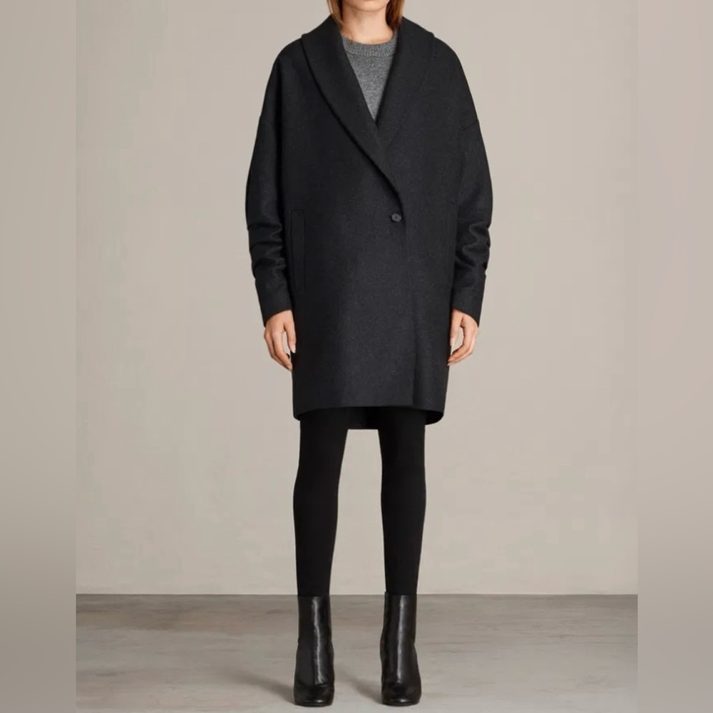 Allsaints Kenzie Ruche Coat